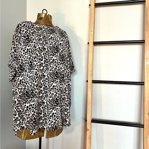 David Bitton Animal Print Blouse